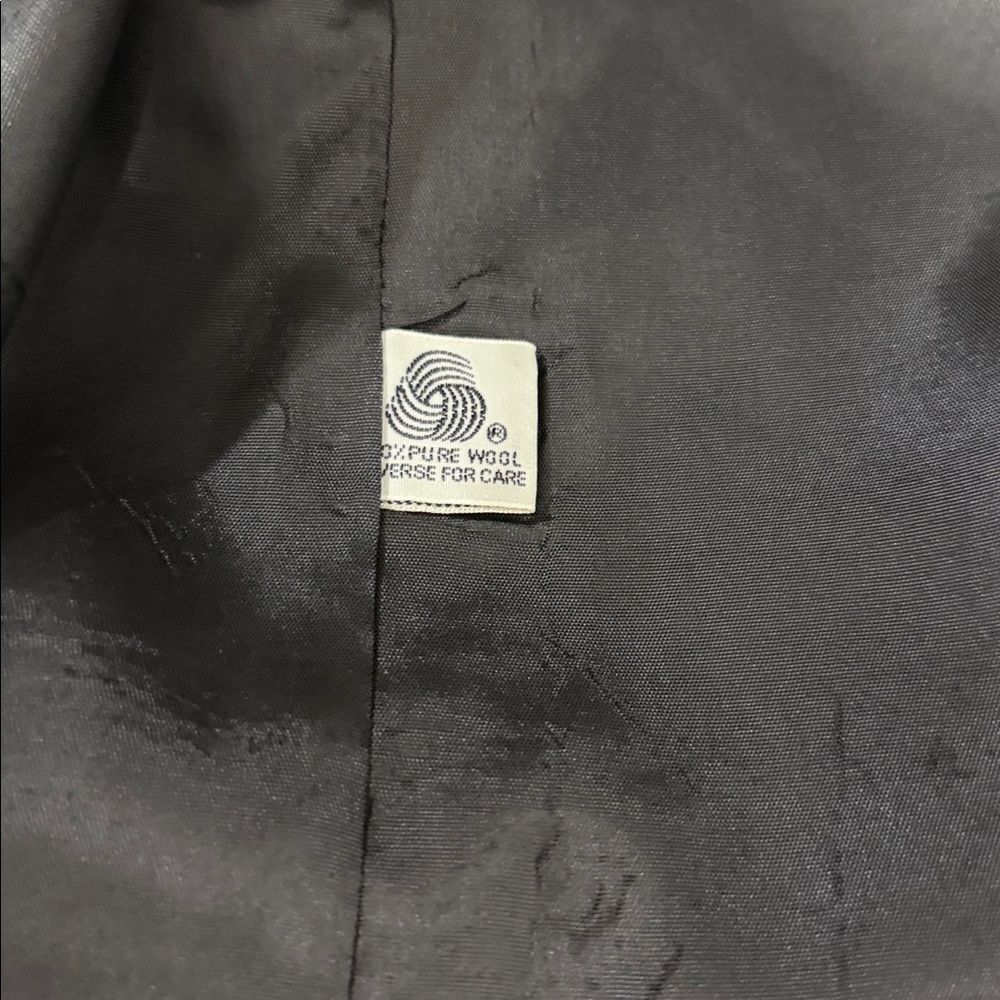 Greg Adams Black Wool Blazer Jacket Women’s Size 13/14 Classic Tailored - Picture 12 of 13